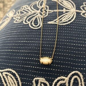 Kendra Scott milky white stone necklace